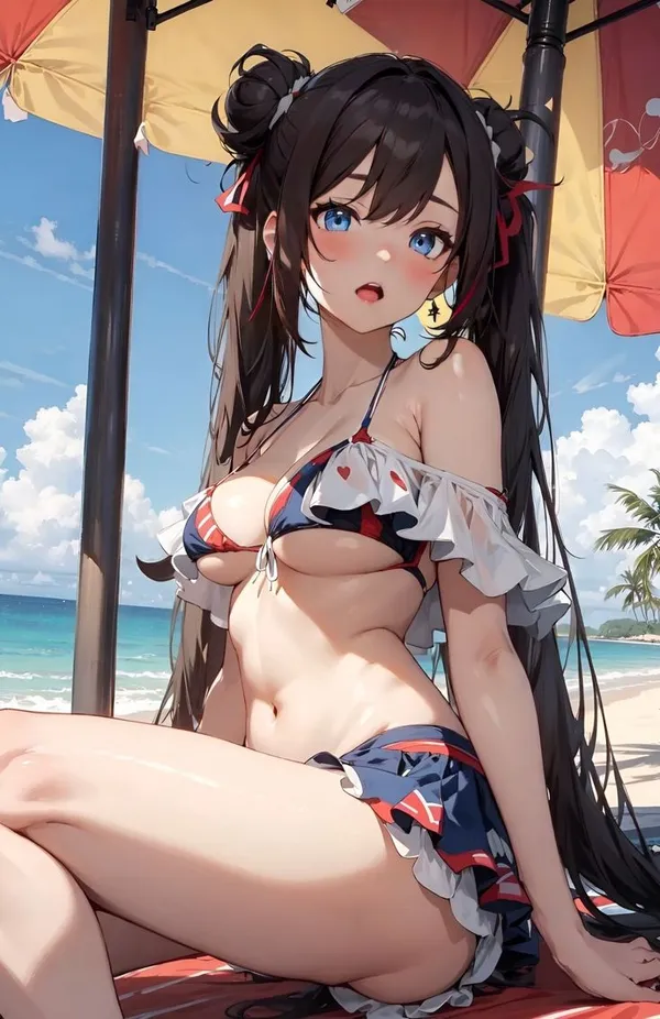 Hình ảnh anime bikini 2 mảnh