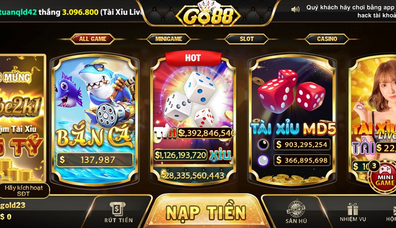 nạp tiền go88