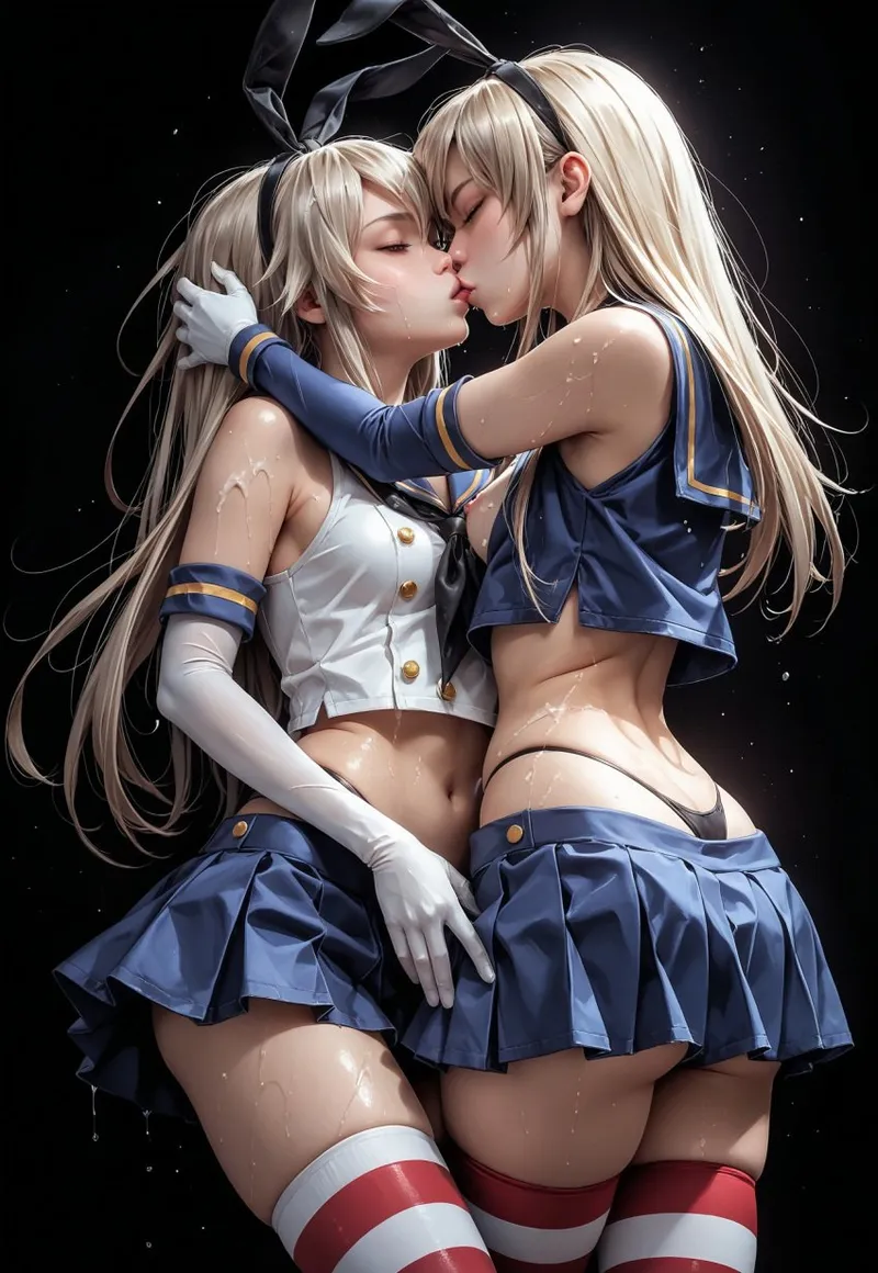 anime lesbian hentai hôn nhau