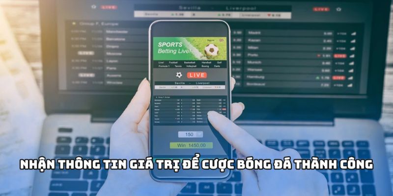 Nhận thông tin giá trị để cược bóng đá thành công