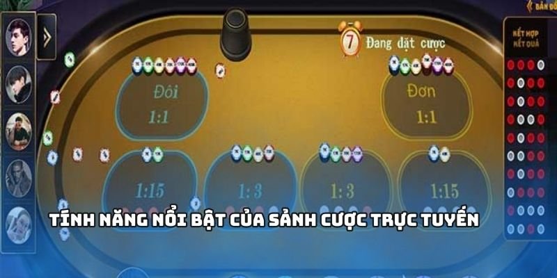 Tính năng nổi bật của sảnh cược trực tuyến