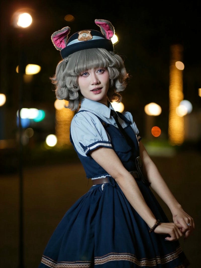 Ảnh cosplay anime Rem tóc xanh mặc váy ngắn dễ thương đẹp