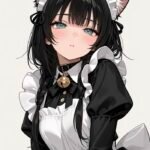 Ảnh phong cách ảnh anime hầu gái mang cảm giác thân thiện