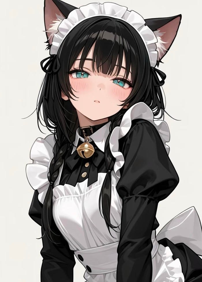 Ảnh phong cách ảnh anime hầu gái mang cảm giác thân thiện