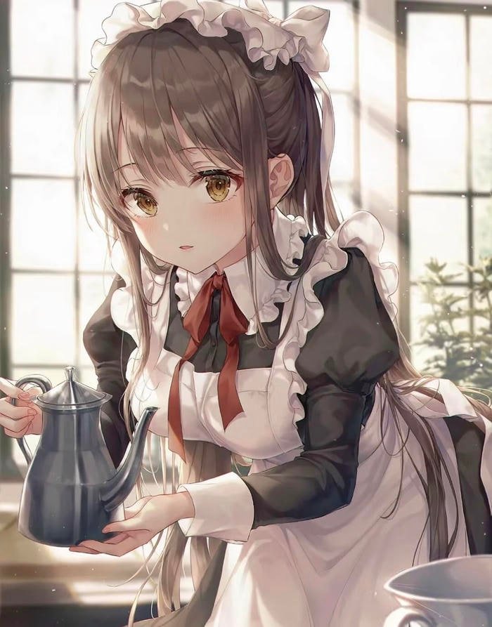 Bức ảnh anime hầu gái phản ánh gu thẩm mỹ tinh tế