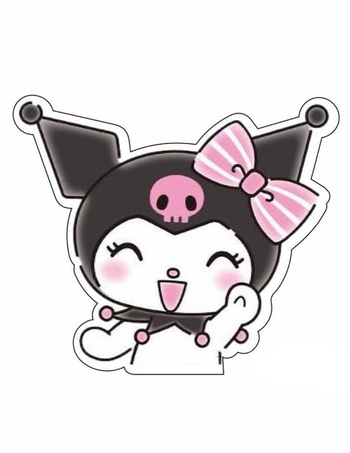 Bức ảnh nhãn dán kuromi tình hình vui vẻ
