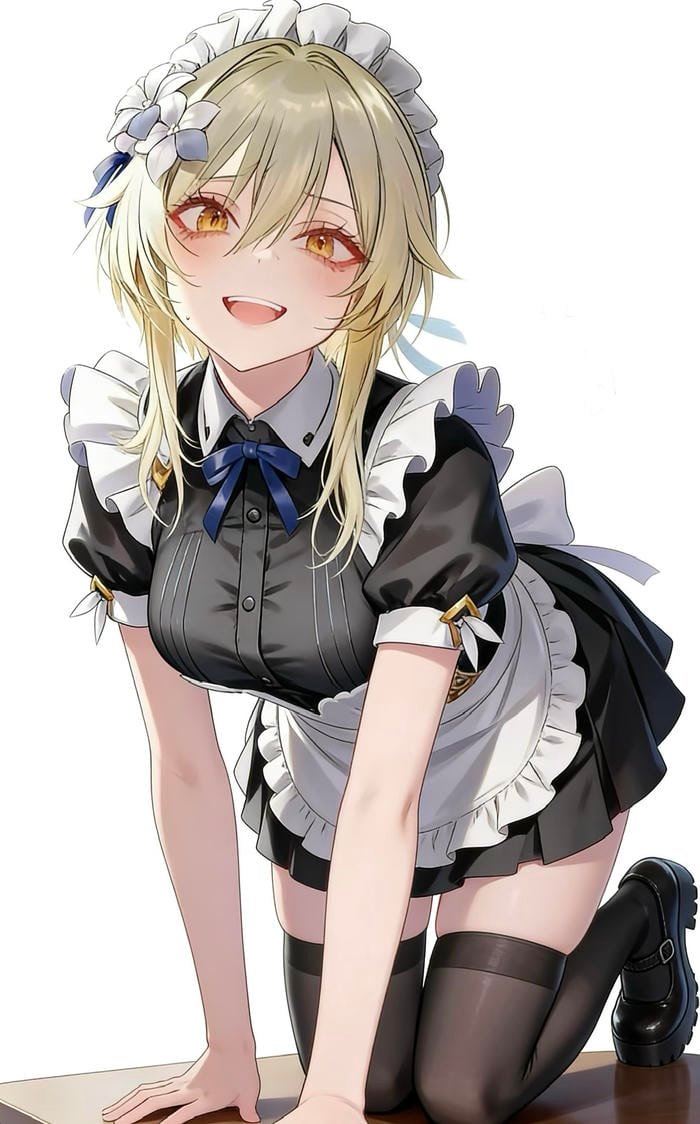 Bức hình anime hầu gái phù hợp người yêu phong cách moe