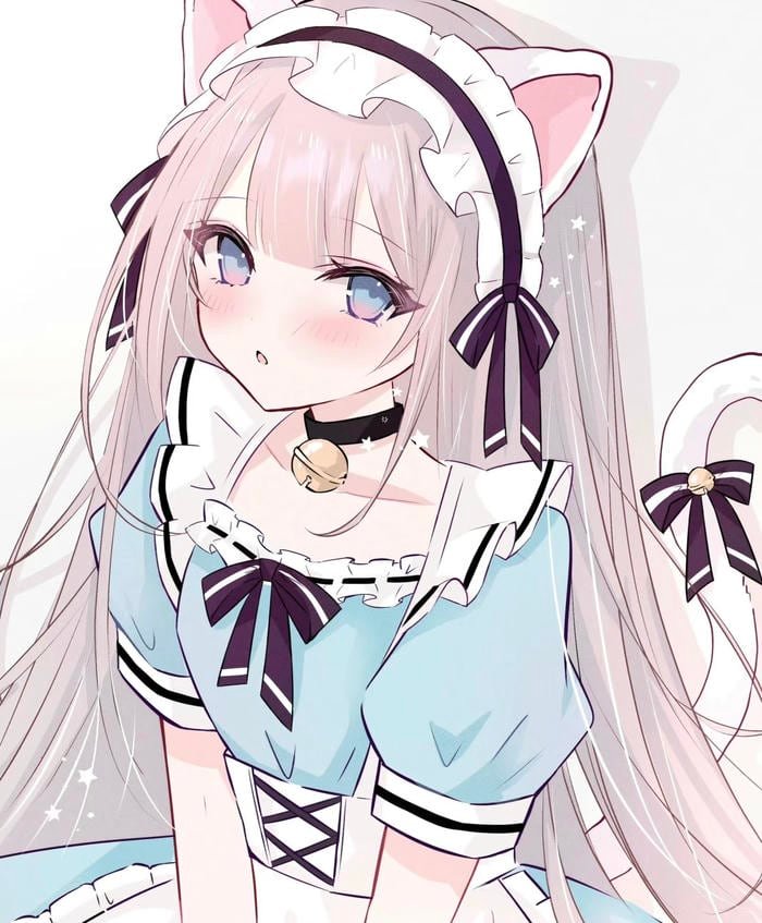 Bức hình anime hầu gái tạo cảm giác gọn gàng tinh tế