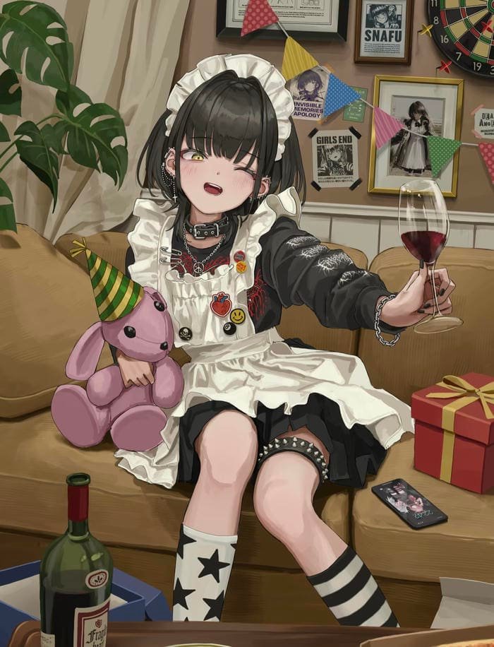 Hình anime hầu gái tạo cảm giác dễ chịu khi quan sát