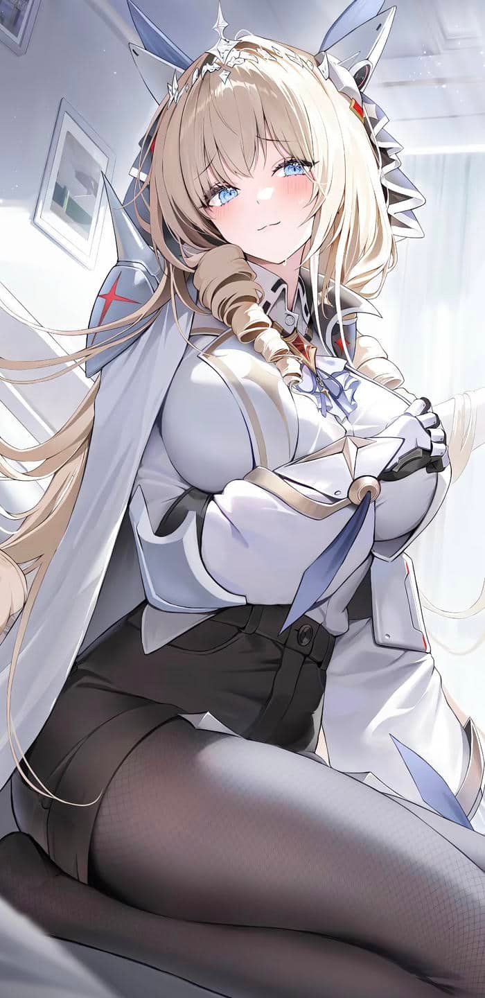 Hình anime nữ với nét vẽ mềm mại cuốn hút