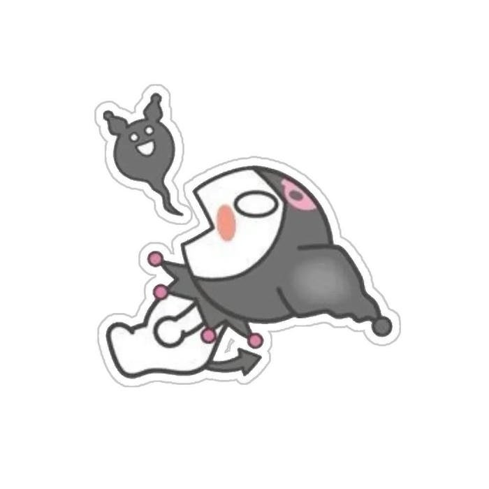 Hình nhãn dán kuromi biểu cảm sốc hết hồn