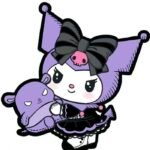 Hình nhãn dán kuromi tình huống ngọt ngạo