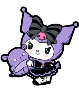 Hình nhãn dán kuromi tình huống ngọt ngạo