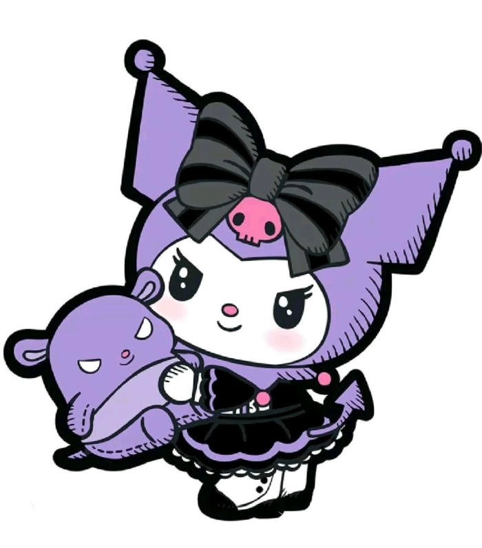 Hình nhãn dán kuromi tình huống ngọt ngạo