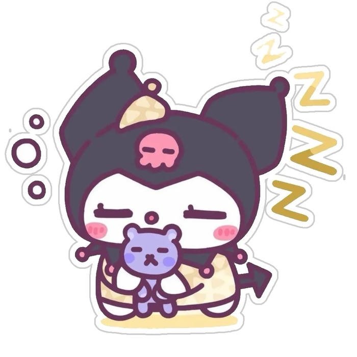 Nhãn dán kuromi chế độ đáng yêu
