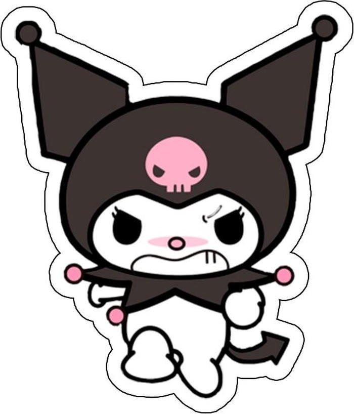 Nhãn dán kuromi màn dỗi ngầm