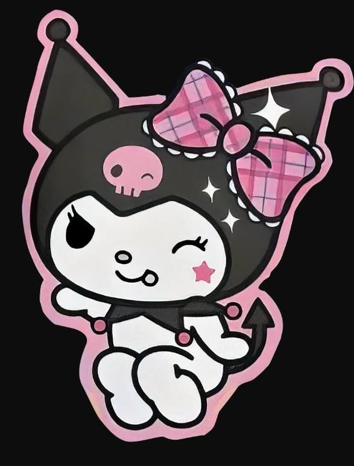 Nhãn dán kuromi sắc độ đáng yêu