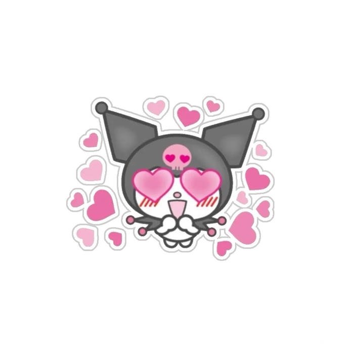 Nhãn dán kuromi trạng thái trẻ con