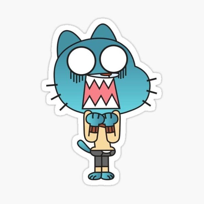 Nhãn dán sticker cute dùng phản ứng sốc