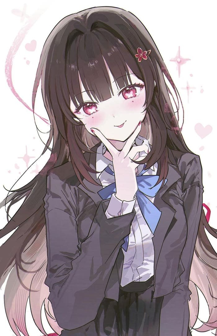 ảnh anime nữ cute nhẹ nhàng tinh khôi