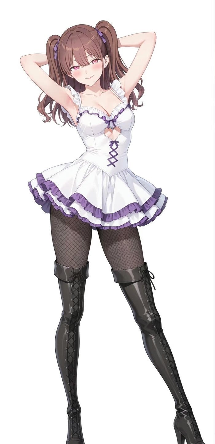 ảnh gái anime mlem dáng vẻ vui tươi