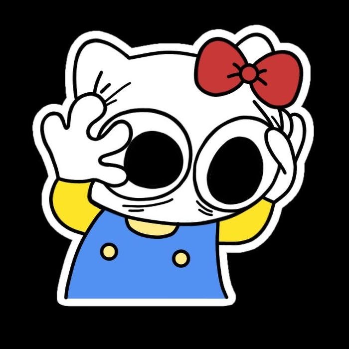 ảnh nhãn dán bựa biểu cảm lo lắng