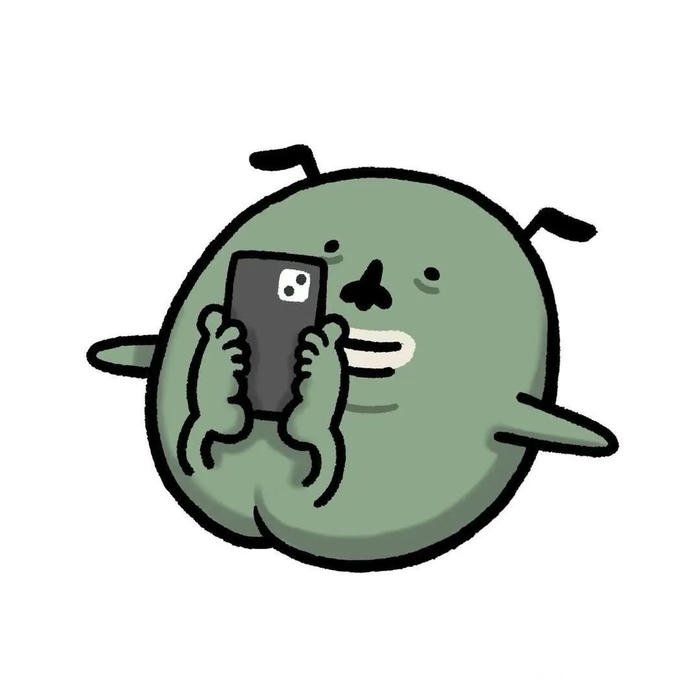 ảnh nhãn dán bựa dùng chân ôm điện thoại