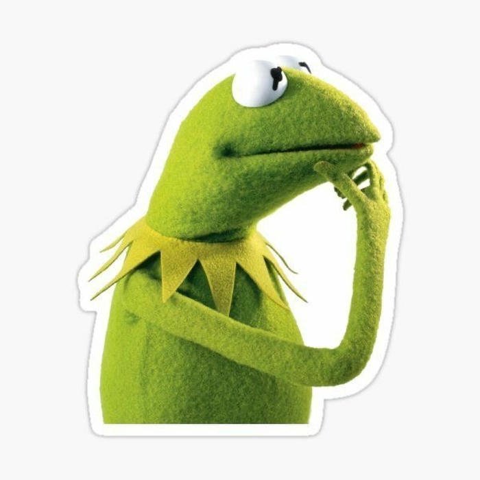 ảnh nhãn dán bựa ếch xanh suy ngẫm