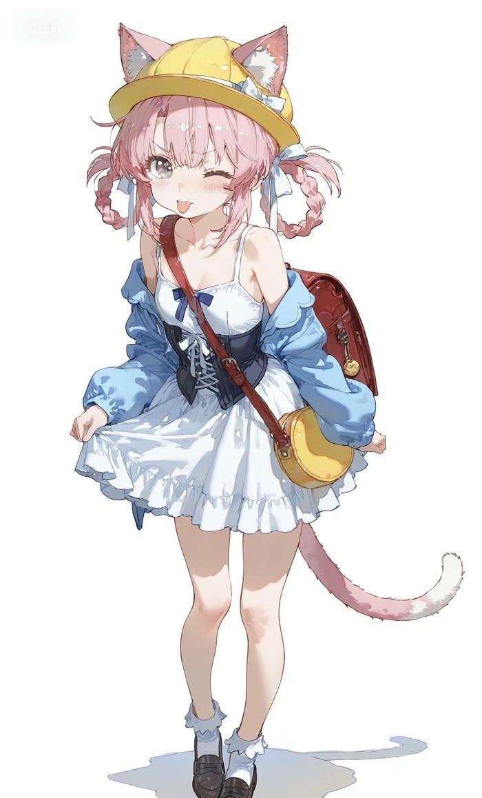 hình ảnh anime nữ tạo hình mèo cute