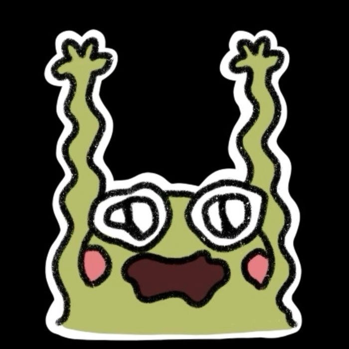 hình ảnh ếch giơ 2 hay nhãn dán bựa