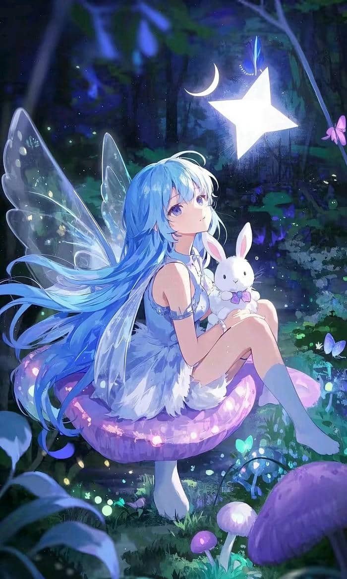 hình ảnh gái anime mlem ánh mắt hoài niệm