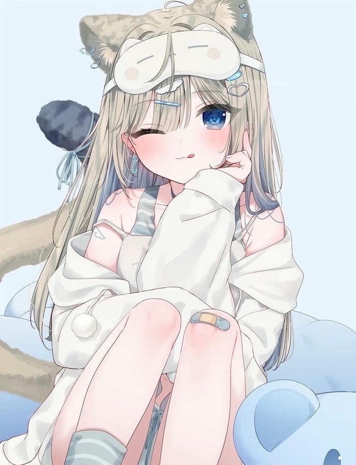 hình ảnh gái ạnime mlem nháy mắt