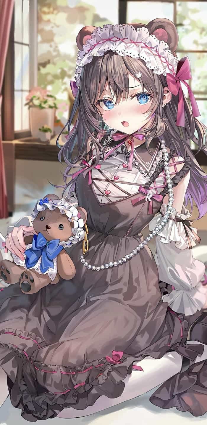 hình ảnh gái anime mlem trầm lắng