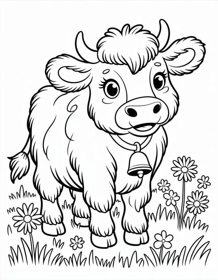 hình con bò phù hợp luyện tô tại nhà