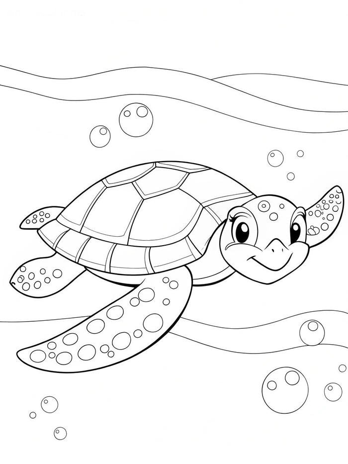 hình con rùa dùng cho bài tập thủ công mỹ thuật