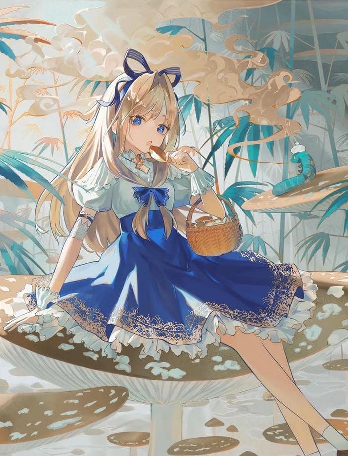 hình gái anime mlem duyên dáng