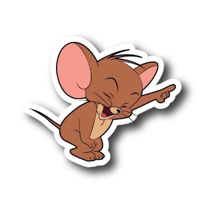 hình nhãn dán bựa jerry cười khoái chí