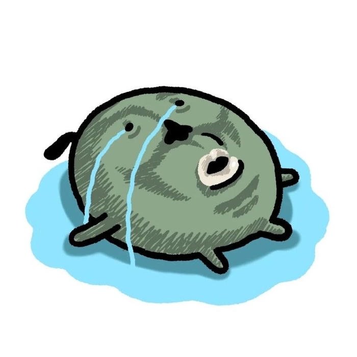 hình nhãn dán bựa khóc thảm thiết