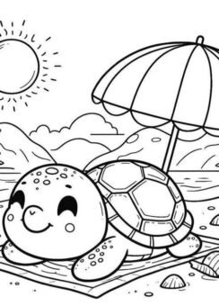 Bộ 90+ tranh tô màu con rùa ngộ nghĩnh bé nào cũng mê - Homepage featured post