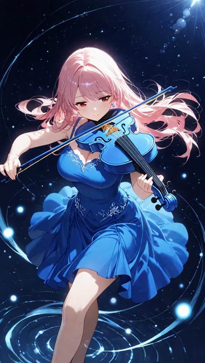 Ảnh anime nữ tóc hồng với khí chất đáng yêu tự nhiên