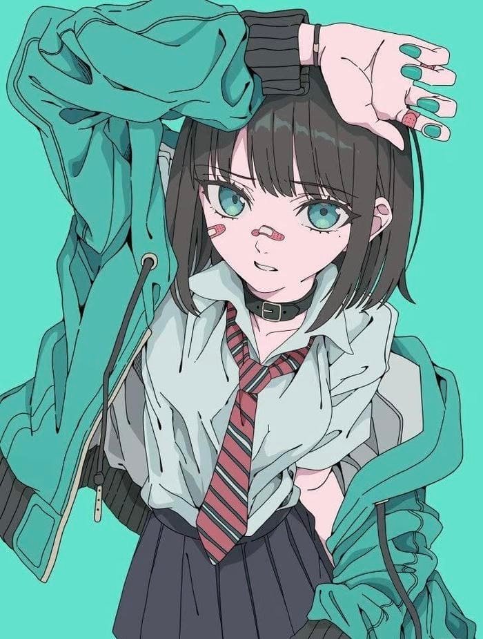 Ảnh anime nữ tóc ngắn gợi cảm giác năng động linh hoạt