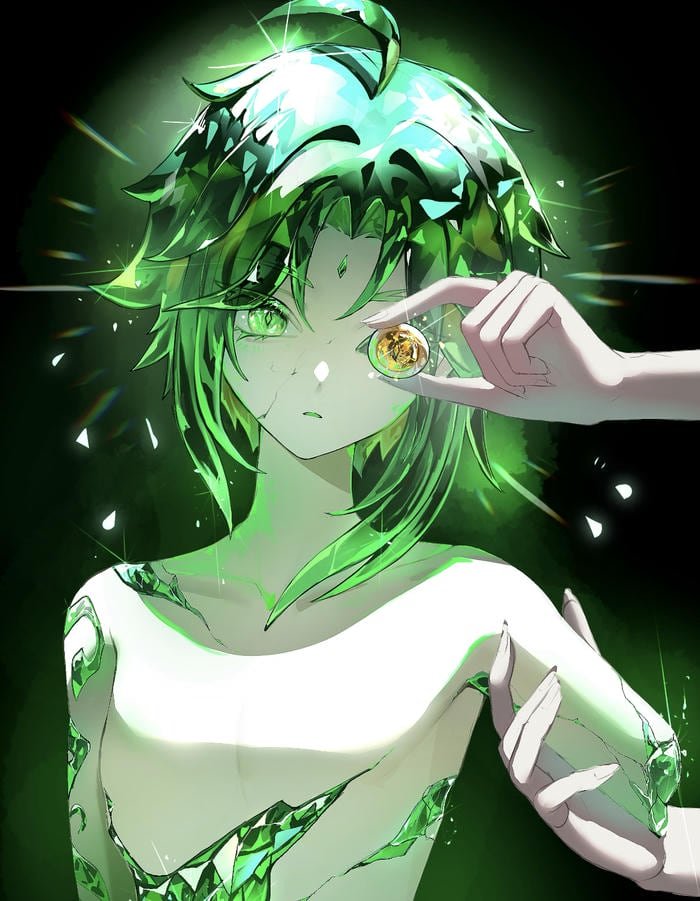 Ảnh anime xanh lá cây buổi tối