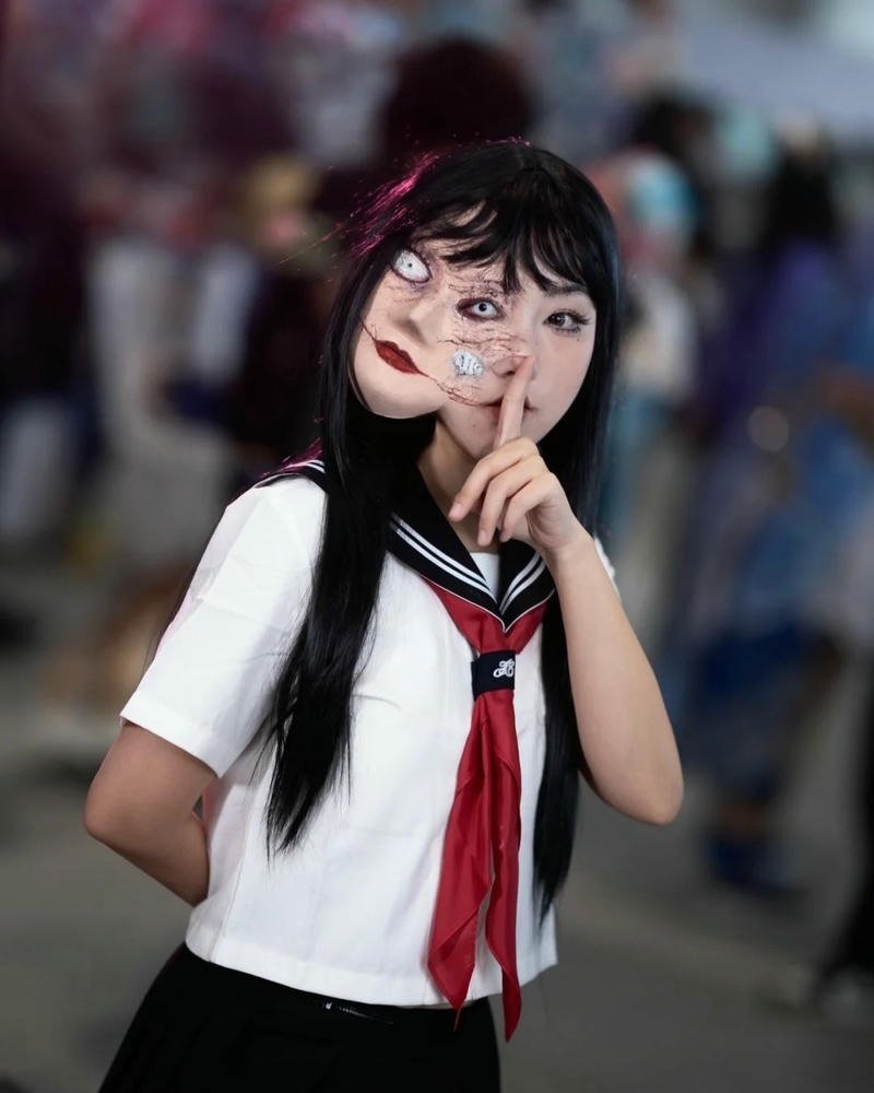 Bối cảnh ma nữ phong cách cosplay nghệ thuật đẹp