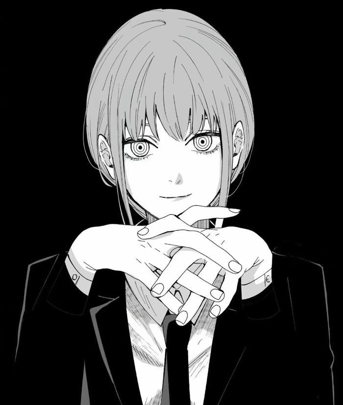 Bức ảnh anime nữ trắng đen cực ngầu với tóc mái bằng