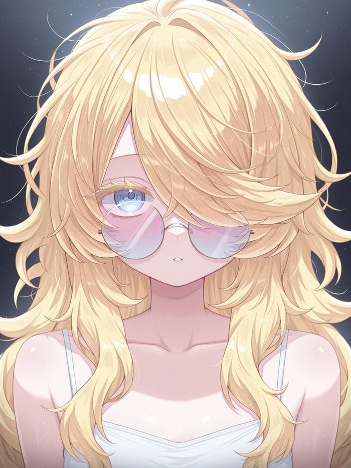 Bức ảnh anime tóc vàng mang phong cách mạnh mẽ