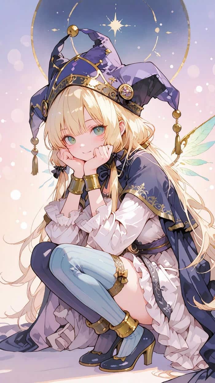 Bức ảnh anime tóc vàng thể hiện sức sống rõ