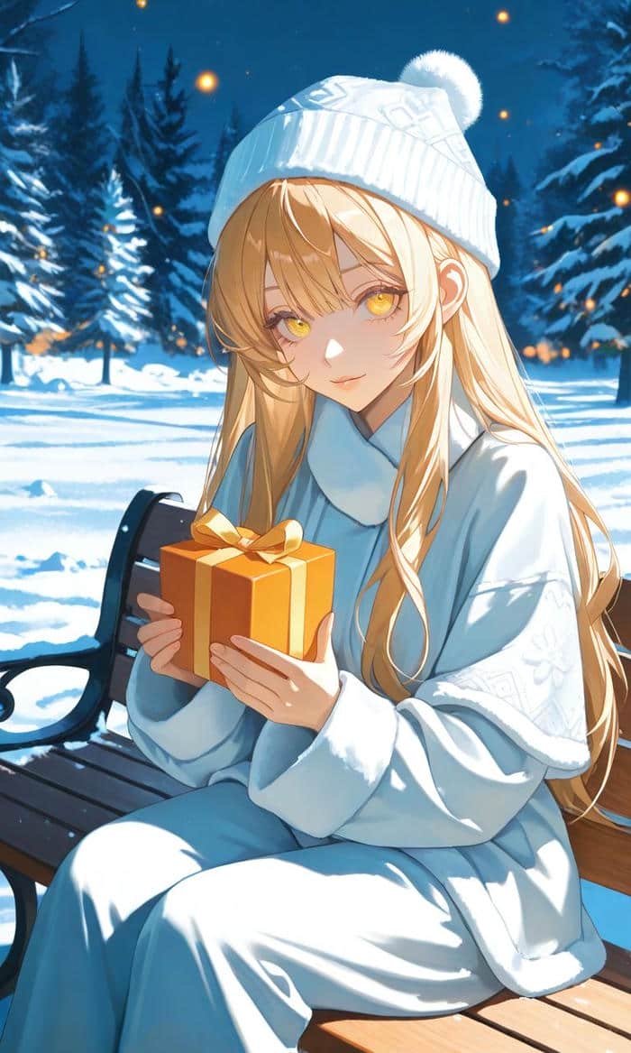 Bức hình anime tóc vàng mang khí chất nổi trội