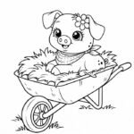 Bức hình tô màu con heo mang tính trải nghiệm