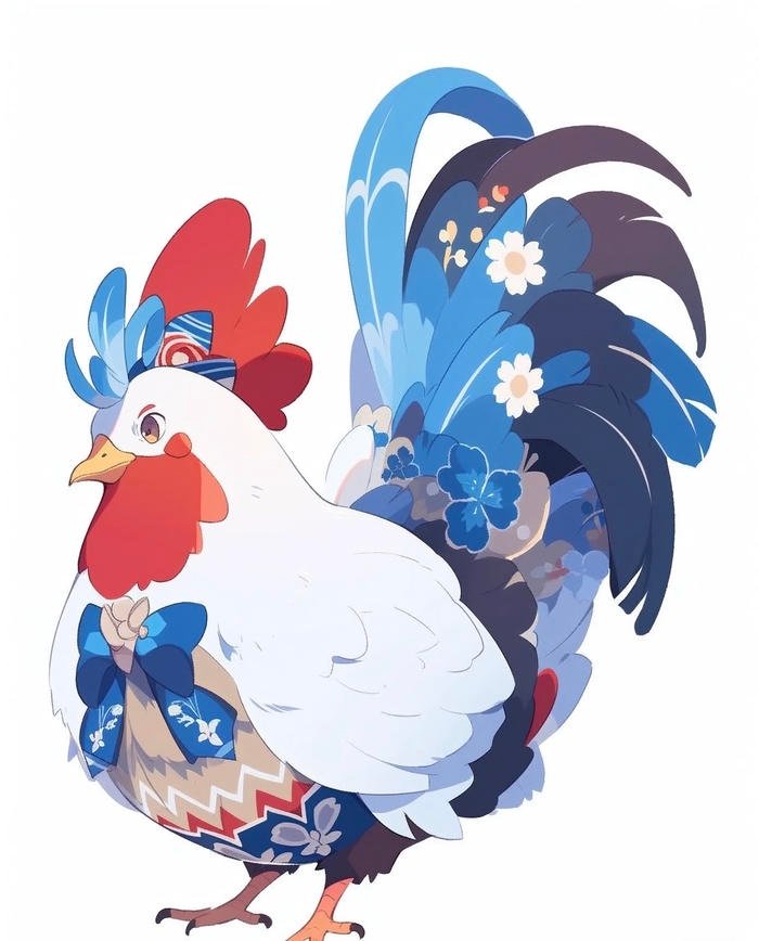 Bức hình tranh vẽ con gà tạo cảm giác quen thuộc