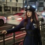 Cosplay cảnh sát phong thái nghiêm túc chuyên nghiệp cao